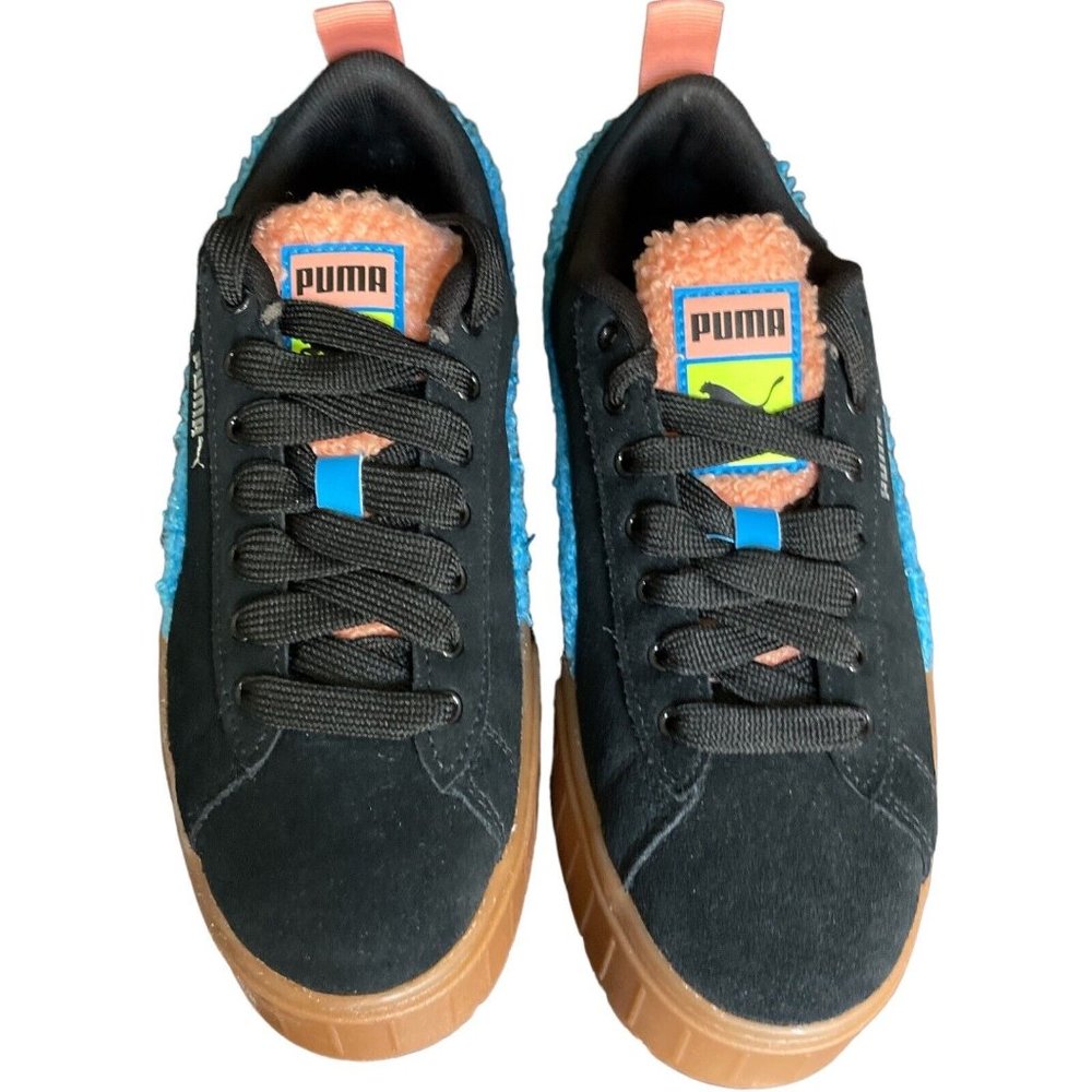 Women’s Sneakers Size 7.5 PUMA Mayze Cuddle In Black - Picture 2 of 12